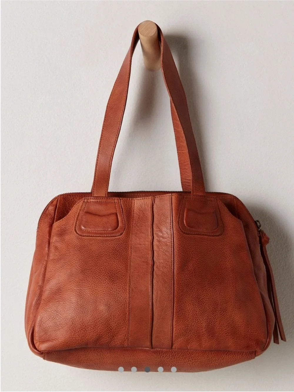 Free People Billie Bowler Bag Cognac NWT